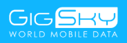 Apple SIM利用可能なGigSkyのロゴ