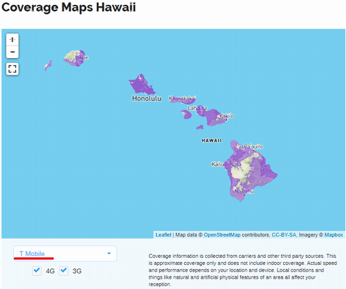 Coverage Maps Hawaii Tmobile